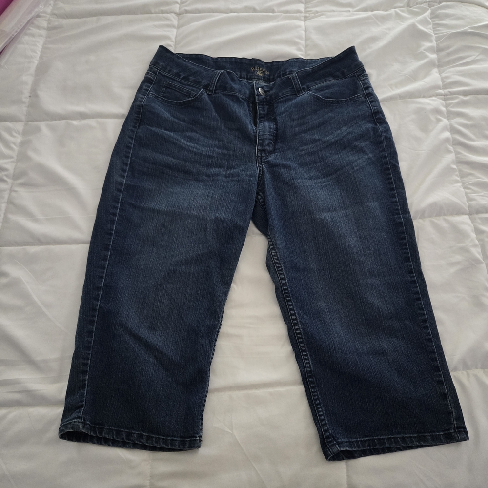 Riders by Lee Dark Blue Cropped Jeans